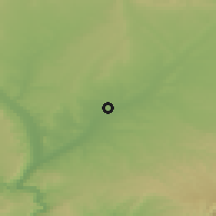 Shaded relief of the 53 km around Alcarràs, drawn from the GMTED2010 grid