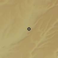 Shaded relief of the 53 km around Guadalajara, drawn from the GMTED2010 grid
