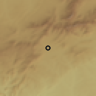 Shaded relief of the 53 km around Guadarrama, drawn from the GMTED2010 grid