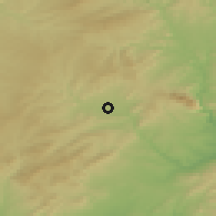 Shaded relief of the 53 km around Igualada, drawn from the GMTED2010 grid