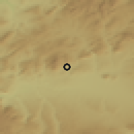 Shaded relief of the 54 km around Illora, drawn from the GMTED2010 grid