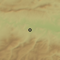 Shaded relief of the 52 km around Lardero, drawn from the GMTED2010 grid
