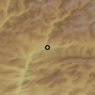 Shaded relief of the 52 km around La Seu d'Urgell, drawn from the GMTED2010 grid