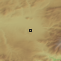 Shaded relief of the 54 km around Las Gabias, drawn from the GMTED2010 grid