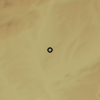 Shaded relief of the 53 km around Algete, drawn from the GMTED2010 grid