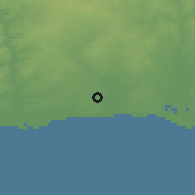 Shaded relief of the 54 km around Lepe, drawn from the GMTED2010 grid