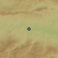Shaded relief of the 52 km around Logroño, drawn from the GMTED2010 grid