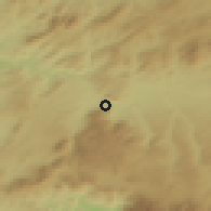 Shaded relief of the 54 km around Loja, drawn from the GMTED2010 grid
