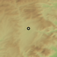 Shaded relief of the 53 km around Manlleu, drawn from the GMTED2010 grid