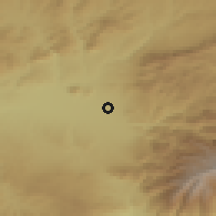 Shaded relief of the 54 km around Maracena, drawn from the GMTED2010 grid