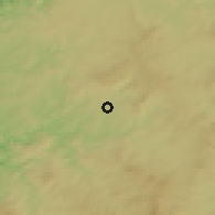 Shaded relief of the 52 km around Melide, drawn from the GMTED2010 grid