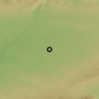 Shaded relief of the 53 km around Mollerussa, drawn from the GMTED2010 grid
