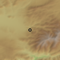 Shaded relief of the 54 km around Monachil, drawn from the GMTED2010 grid