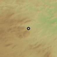 Shaded relief of the 54 km around Moratalla, drawn from the GMTED2010 grid
