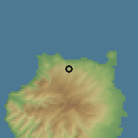 Shaded relief of the 57 km around Moya, drawn from the GMTED2010 grid
