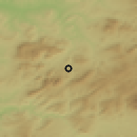 Shaded relief of the 54 km around Priego de Córdoba, drawn from the GMTED2010 grid