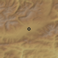 Shaded relief of the 52 km around Puigcerdà, drawn from the GMTED2010 grid