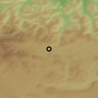 Shaded relief of the 52 km around Reinosa, drawn from the GMTED2010 grid