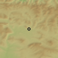 Shaded relief of the 52 km around Ansoáin, drawn from the GMTED2010 grid