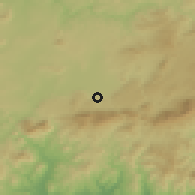Shaded relief of the 54 km around Antequera, drawn from the GMTED2010 grid