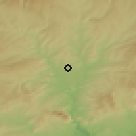 Shaded relief of the 53 km around Santpedor, drawn from the GMTED2010 grid