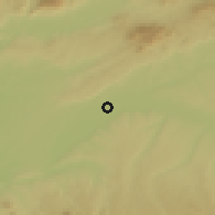 Shaded relief of the 53 km around Talavera de la Reina, drawn from the GMTED2010 grid