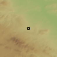 Shaded relief of the 53 km around Tarazona, drawn from the GMTED2010 grid