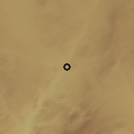 Shaded relief of the 53 km around Teruel, drawn from the GMTED2010 grid