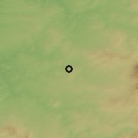Shaded relief of the 54 km around Aguilar de la Frontera, drawn from the GMTED2010 grid