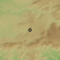 Shaded relief of the 54 km around Archidona, drawn from the GMTED2010 grid