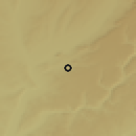 Shaded relief of the 53 km around Torres de la Alameda, drawn from the GMTED2010 grid