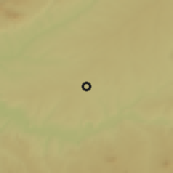 Shaded relief of the 53 km around Torrijos, drawn from the GMTED2010 grid