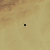 Shaded relief of the 53 km around Tres Cantos, drawn from the GMTED2010 grid