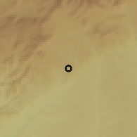 Shaded relief of the 53 km around Valdemorillo, drawn from the GMTED2010 grid