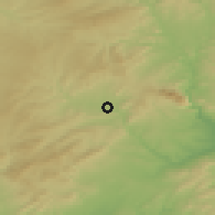 Shaded relief of the 53 km around Vilanova del Camí, drawn from the GMTED2010 grid