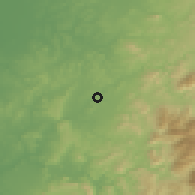 Shaded relief of the 54 km around Villamartín, drawn from the GMTED2010 grid