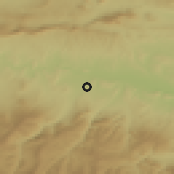 Shaded relief of the 52 km around Villamediana de Iregua, drawn from the GMTED2010 grid