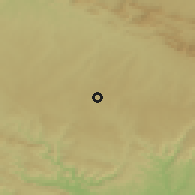 Shaded relief of the 54 km around Villanueva de Córdoba, drawn from the GMTED2010 grid