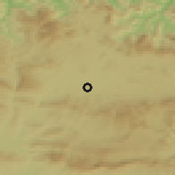 Shaded relief of the 52 km around Vitoria, drawn from the GMTED2010 grid