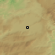 Shaded relief of the 53 km around Xinzo de Limia, drawn from the GMTED2010 grid