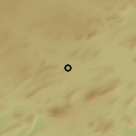 Shaded relief of the 54 km around Yecla, drawn from the GMTED2010 grid