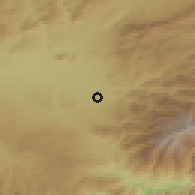 Shaded relief of the 54 km around Armilla, drawn from the GMTED2010 grid