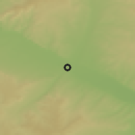 Shaded relief of the 53 km around Zaragoza, drawn from the GMTED2010 grid