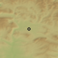 Shaded relief of the 52 km around Zizur Nagusia, drawn from the GMTED2010 grid