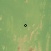Shaded relief of the 60 km around Dambulla, drawn from the GMTED2010 grid