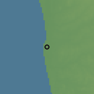 Shaded relief of the 60 km around Halāwata, drawn from the GMTED2010 grid