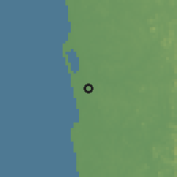 Shaded relief of the 60 km around Jaela, drawn from the GMTED2010 grid