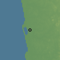 Shaded relief of the 60 km around Katunayaka, drawn from the GMTED2010 grid