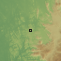 Shaded relief of the 60 km around Kēgalla, drawn from the GMTED2010 grid