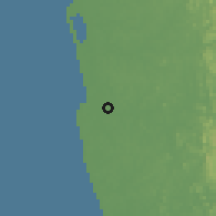 Shaded relief of the 60 km around Kelaniya, drawn from the GMTED2010 grid